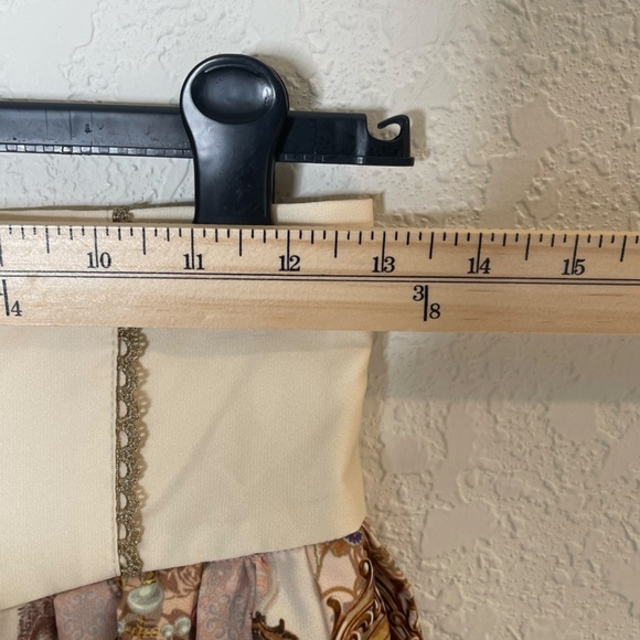 Lolitimes Fairytale Print Whimsigoth Skirt Size Small Multicolor Bow Lace Lined - Picture 9 of 13